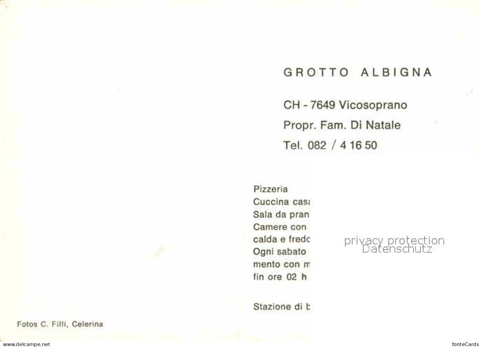 12843828 Vicosoprano Grotto Albigna  Vicosoprano - Autres & Non Classés