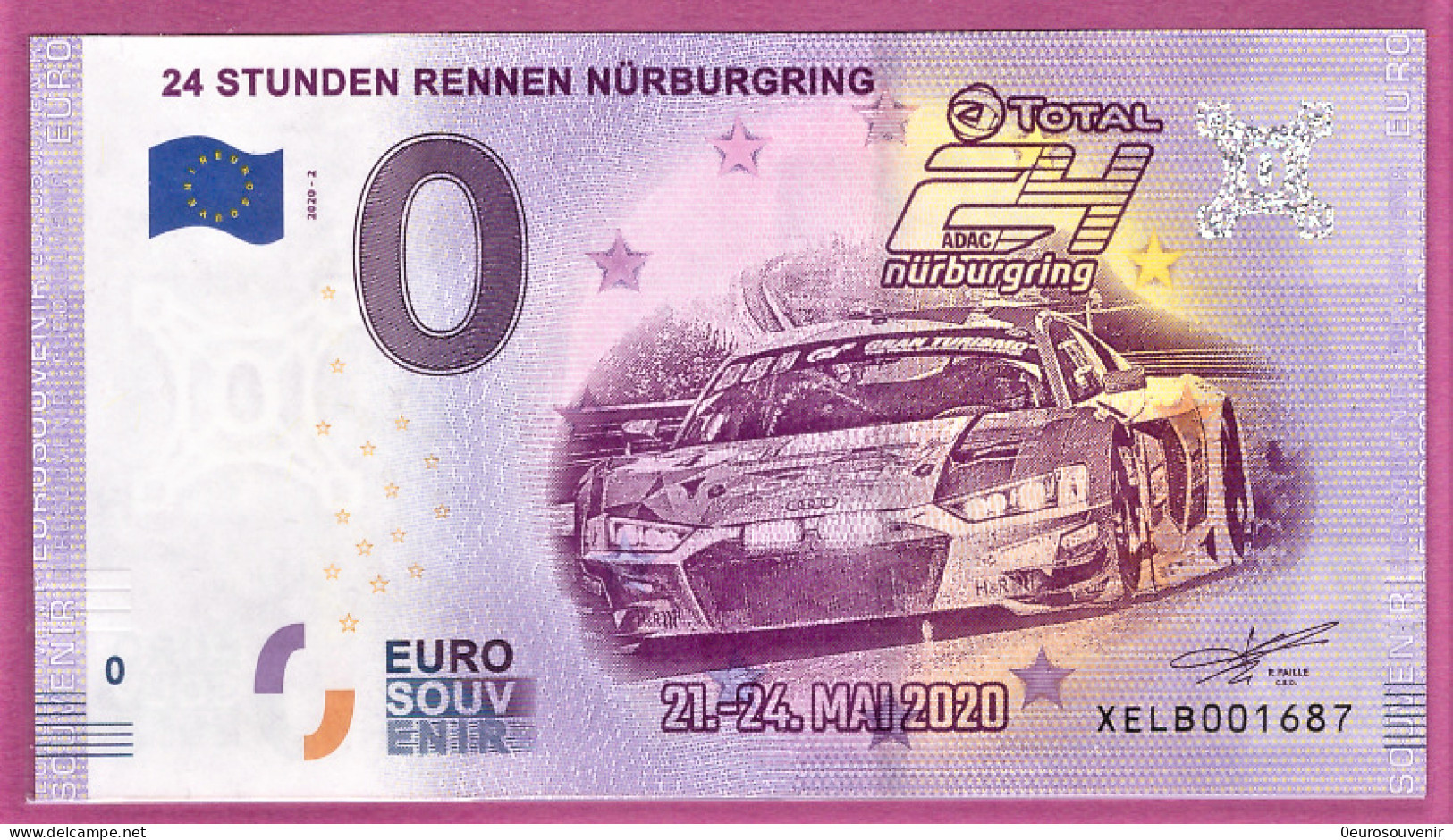 0-Euro XELB 2020-2   24 STUNDEN RENNEN NÜRBURGRING AUDI RENNWAGEN - Essais Privés / Non-officiels