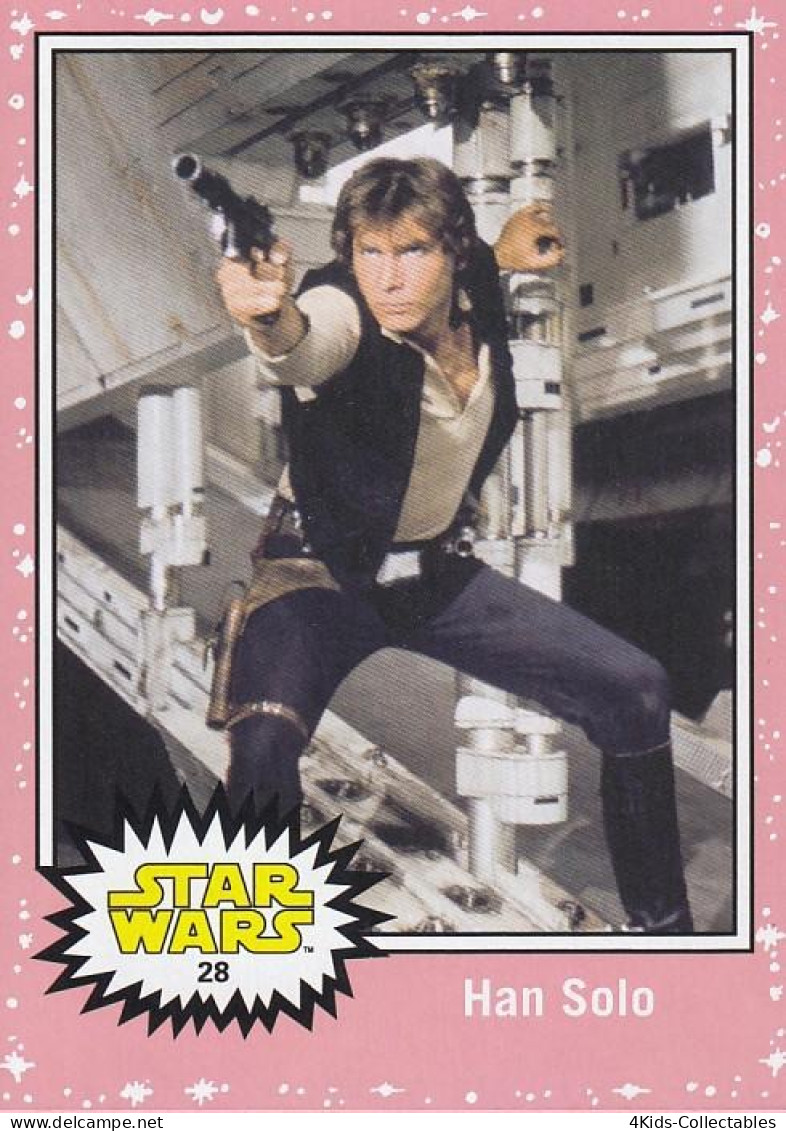 2015 Topps STAR WARS Journey To The Force Awakens "LIGHTSABER NEON Starfield" Parallel #28 - Star Wars