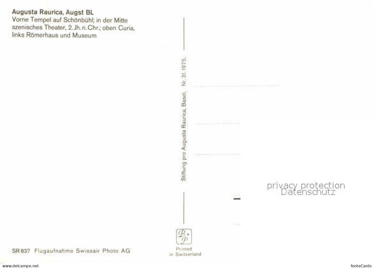 12842432 Augst Augusta Raurica Fliegeraufnahme  Augst - Other & Unclassified