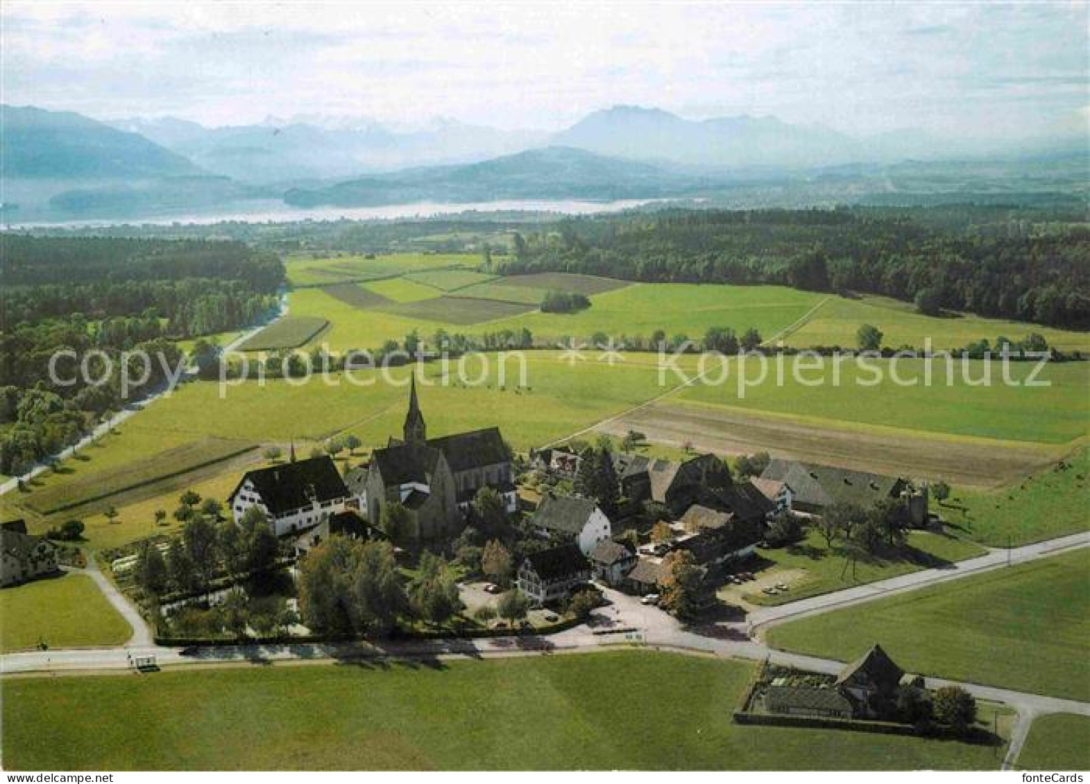 12842428 Kappel Albis Kloster Kappel Fliegeraufnahme  Kappel Albis - Sonstige & Ohne Zuordnung