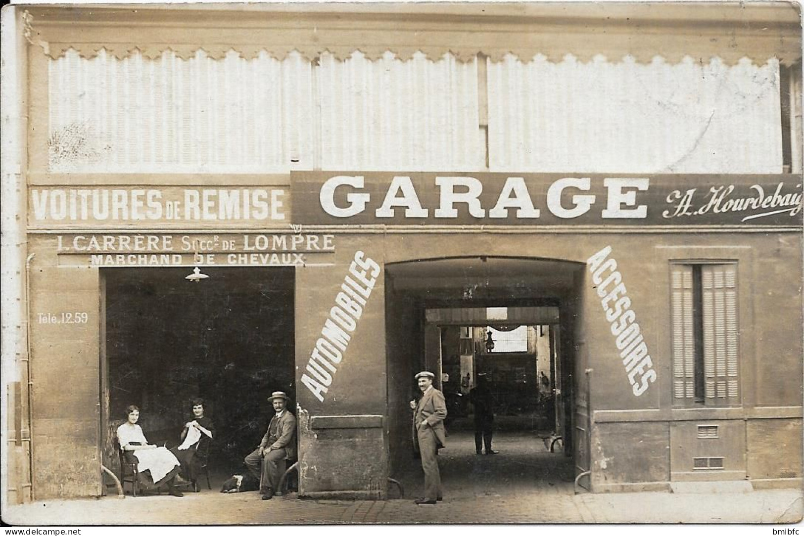 Carte Photo  Voitures De Remise GARAGE  A Hourdebaig Situé Au 251 Rue Judaïque BORDEAUX (voir Description) - Bordeaux