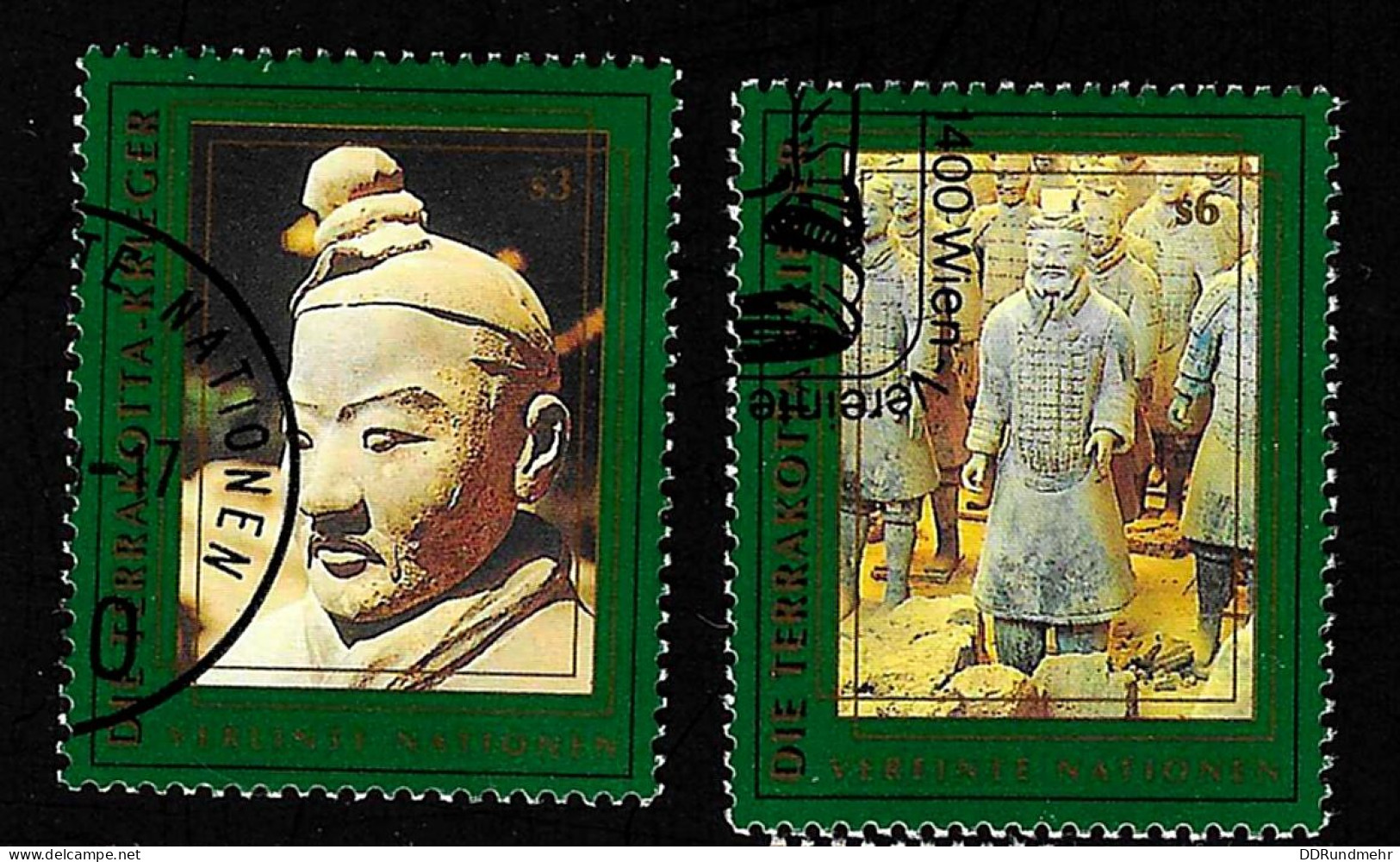 1997 Terracotta Army  Michel NT-WN 238 - 239 Stamp Number NT-WN 230 - 231 Yvert Et Tellier NT-WN 257 - 258 Used - Usados