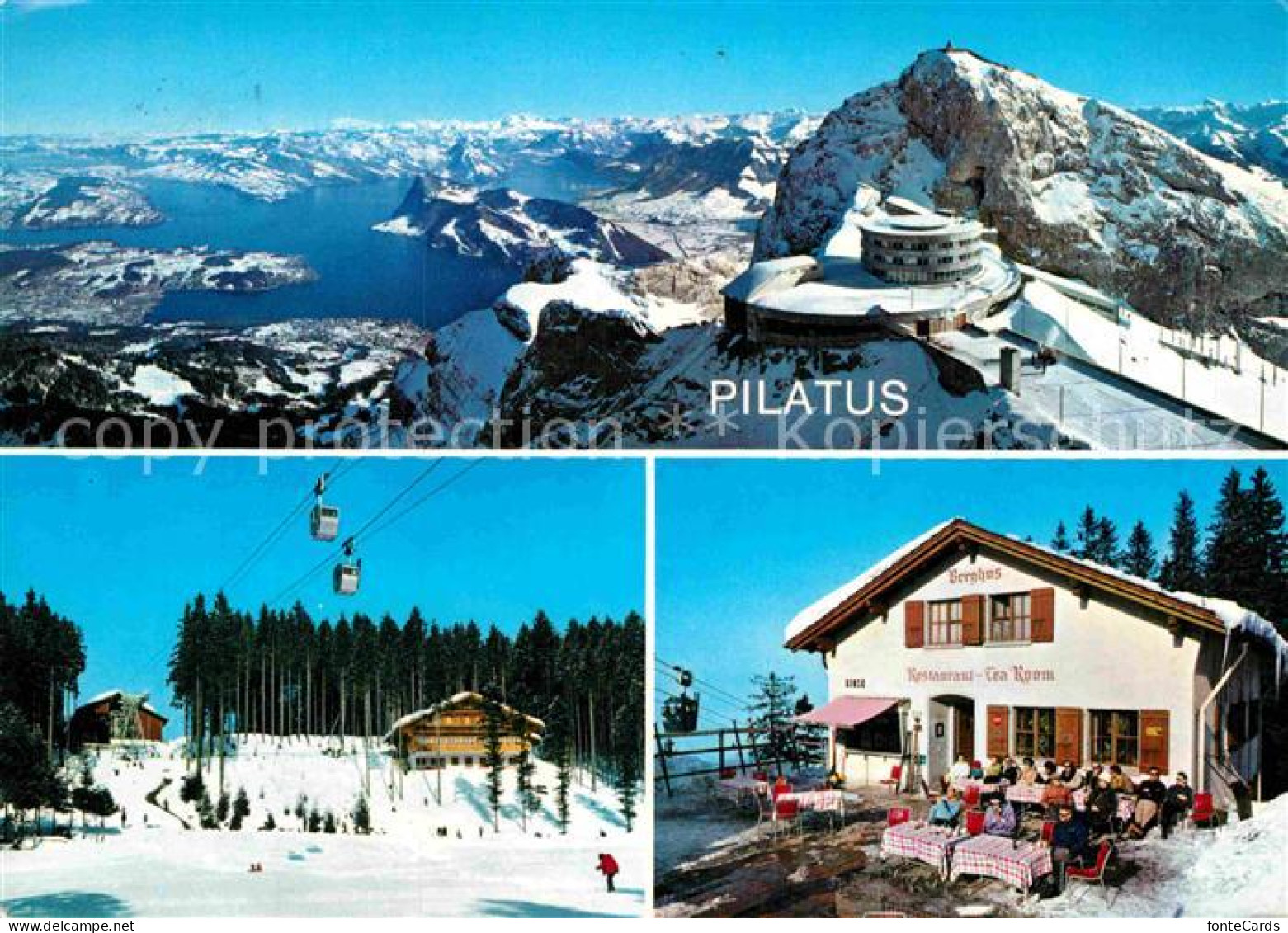 12839563 Pilatus Kulm Bergwirtschaft Krienseregg Gondelbahn Berghus  Pilatus Kul - Otros & Sin Clasificación