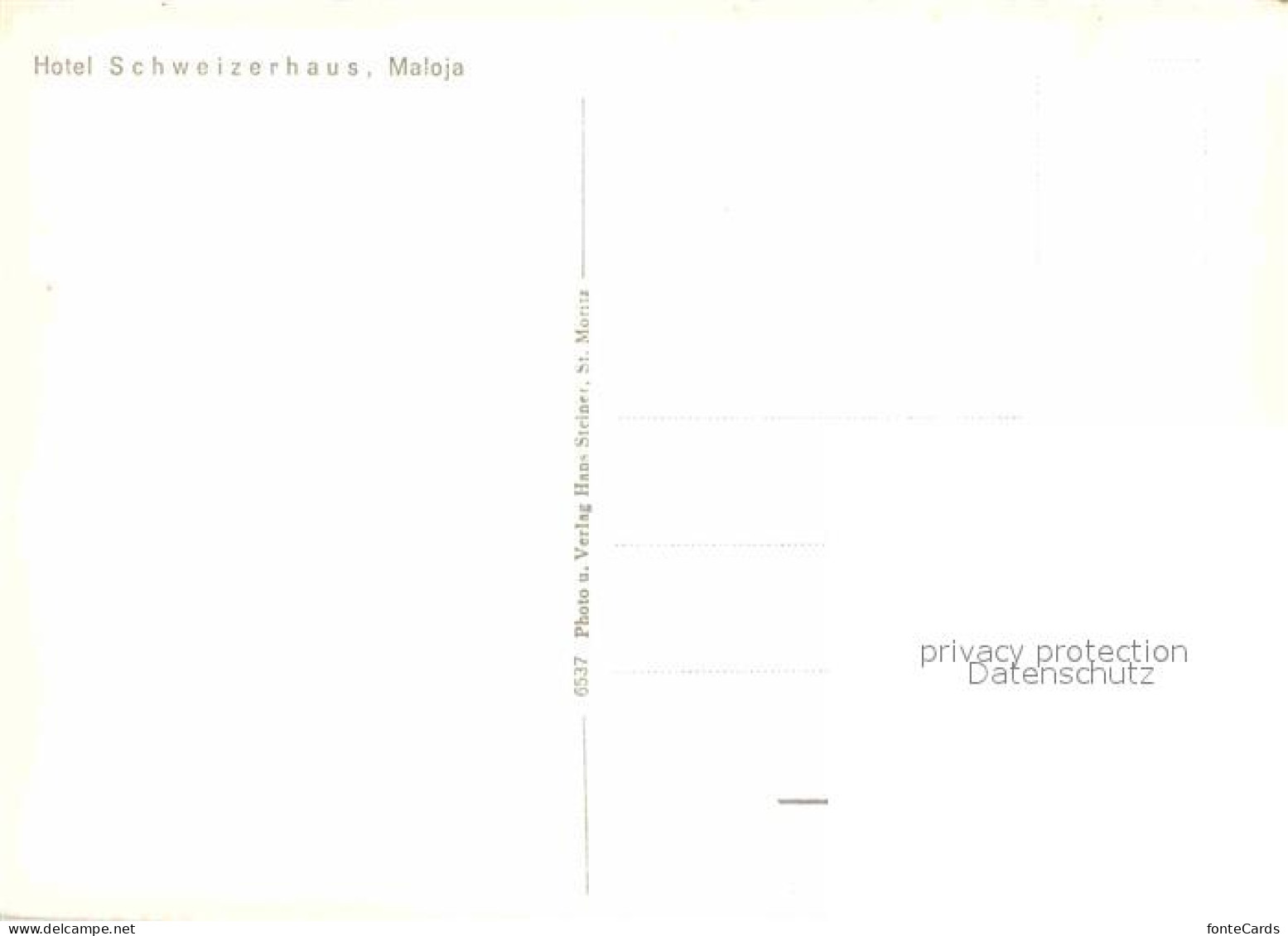 12839132 Maloja GR Hotel Schweizerhaus Maloja Graubuenden - Andere & Zonder Classificatie