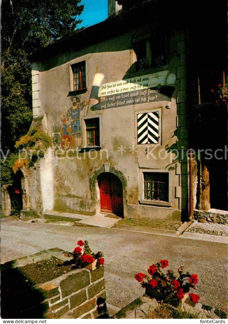 12837212 Werdenberg Patrizierhaus Spruch Werdenberg - Sonstige & Ohne Zuordnung