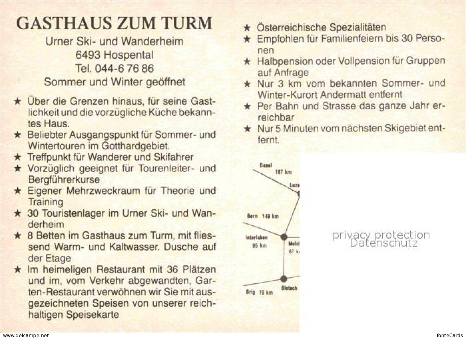 12833868 Hospental Gasthaus Zum Turm Panorama Hospental - Autres & Non Classés