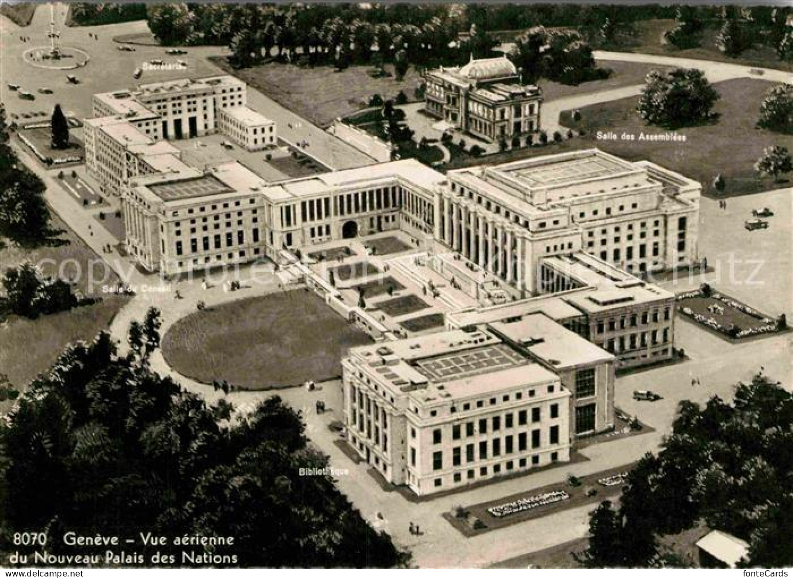 12829848 Geneve GE Fliegeraufnahme Nouveau Palais Des Nations Geneve - Autres & Non Classés