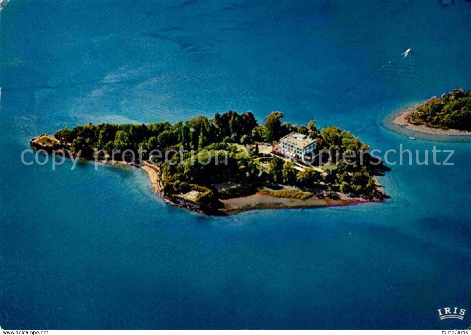 12829483 Isole Di Brissago Fliegeraufnahme Botanico Del Ct Ticino Isole Di Briss - Sonstige & Ohne Zuordnung