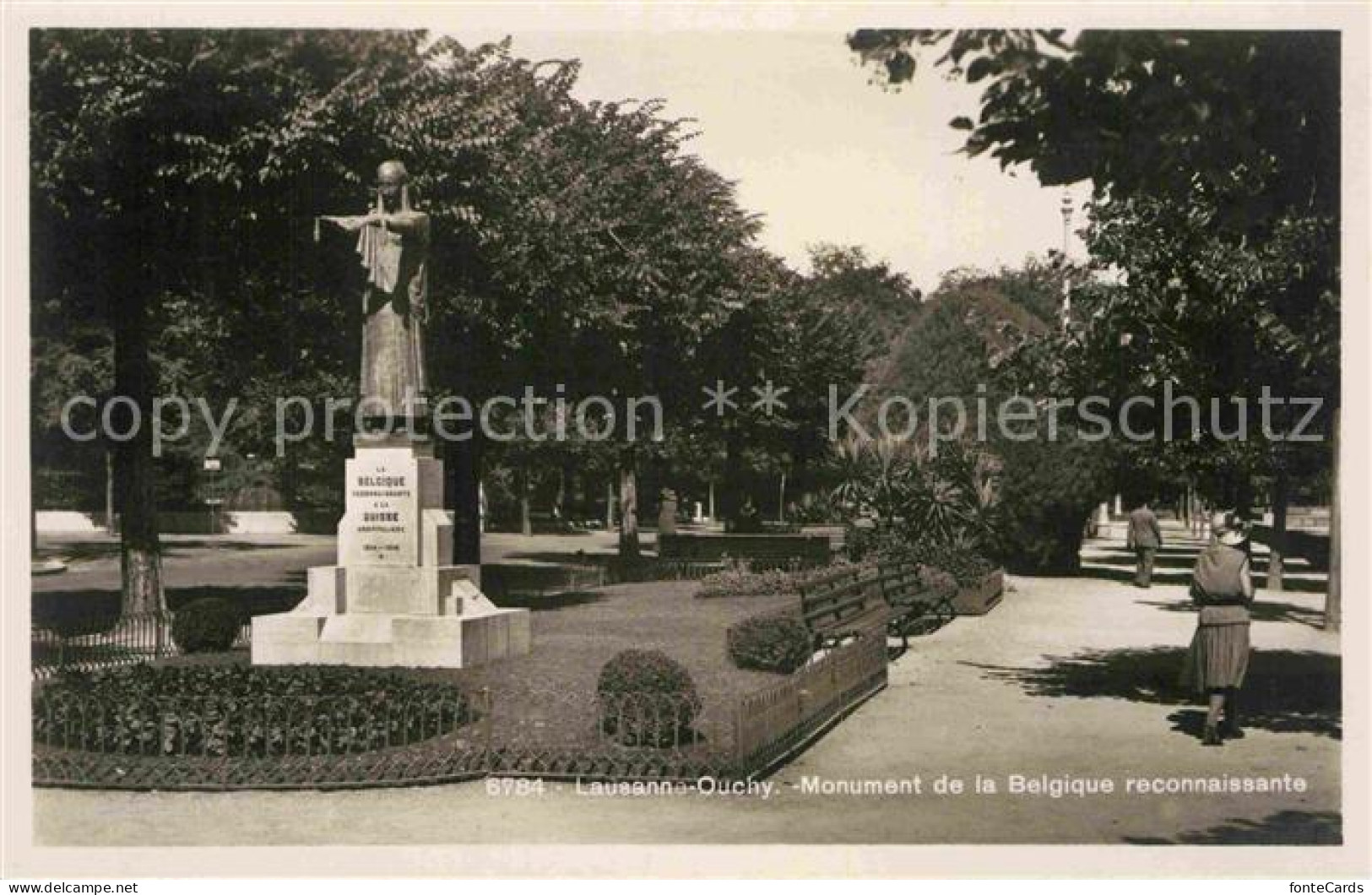 12825973 Lausanne Ouchy Monument De La Belgique Reconnaissante  Lausanne Ouchy - Otros & Sin Clasificación