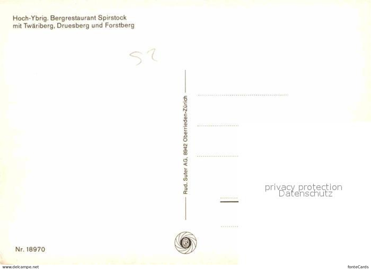 12823978 Hoch Ybrig Bergrestaurant Spirstock Mit Twaeriberg Druesberg Forstberg  - Altri & Non Classificati