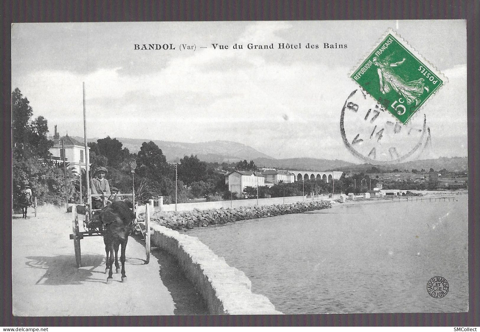 Bandol, Vue Du Grand Hotel Des Bains (A17p21) - Bandol