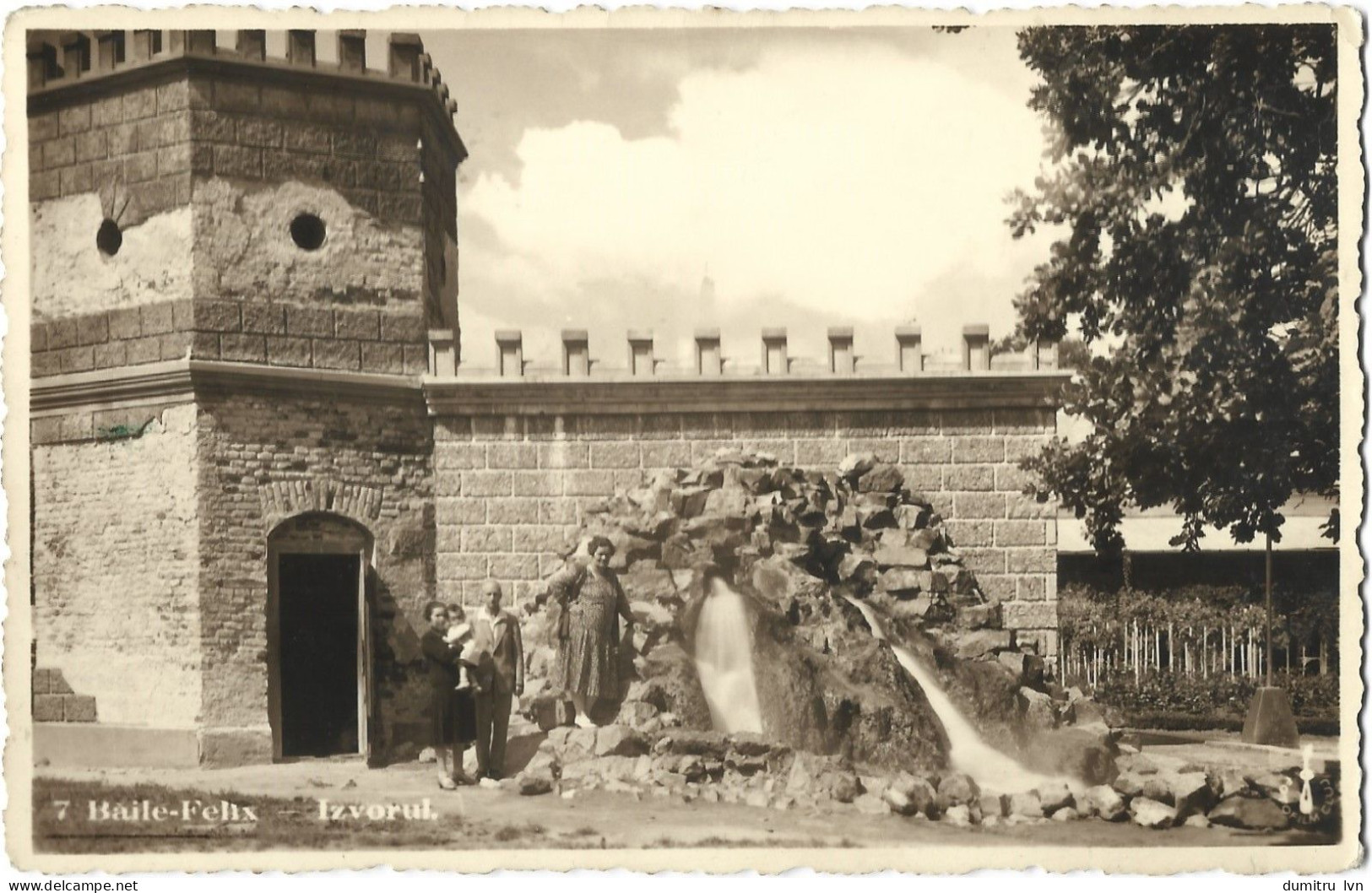 ROMANIA 1940 BAILE-FELIX - THE SPRING, BUILDING, ARCHITECTURE, PEOPLE, PARK - Roumanie