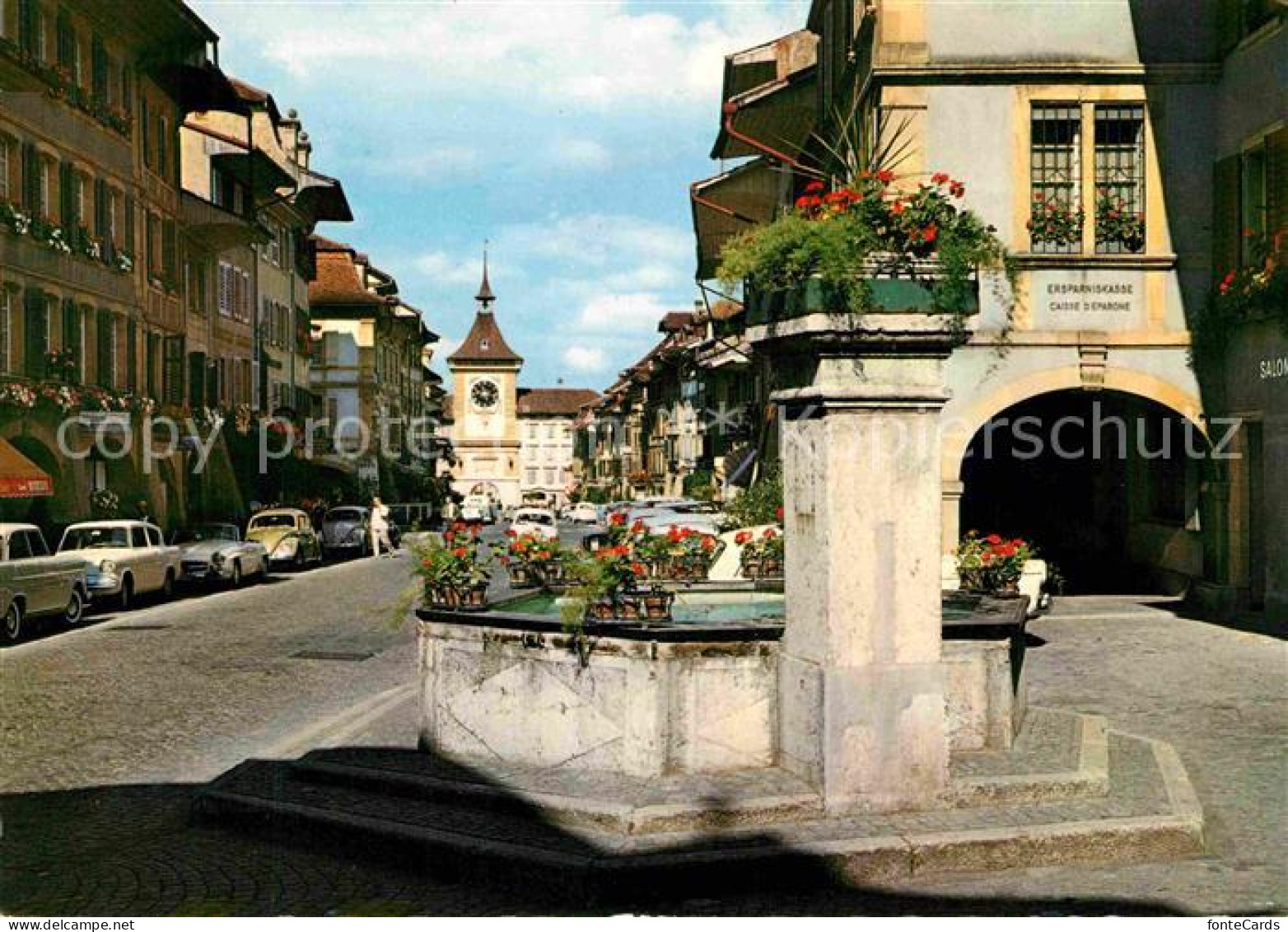 12814501 Murten Morat Ortsmotiv Mit Brunnen Murten - Altri & Non Classificati