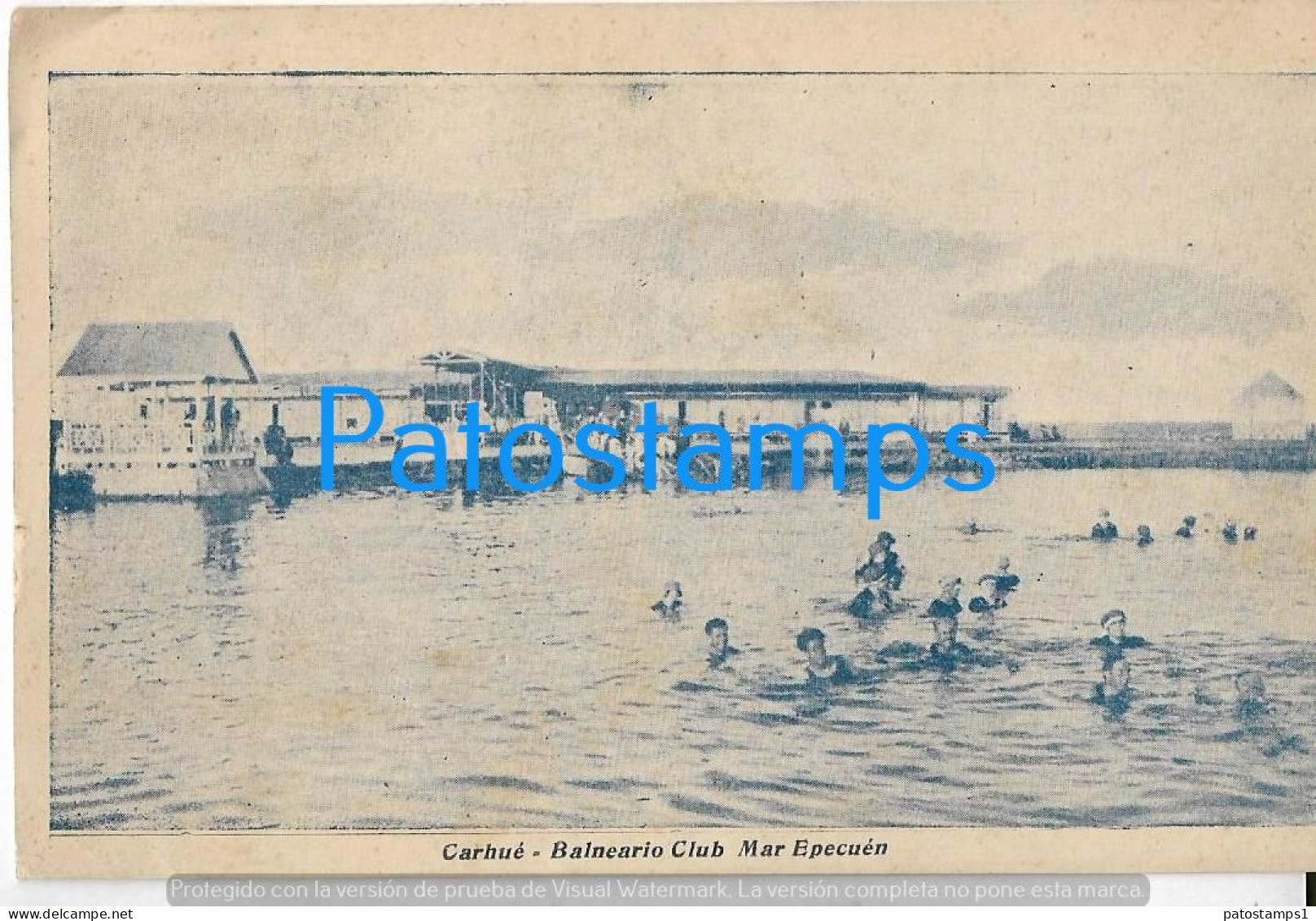 227779 ARGENTINA BUENOS AIRES CARHUE BALNEARIO CLUB MAR EPECUEN POSTAL POSTCARD - Argentinien