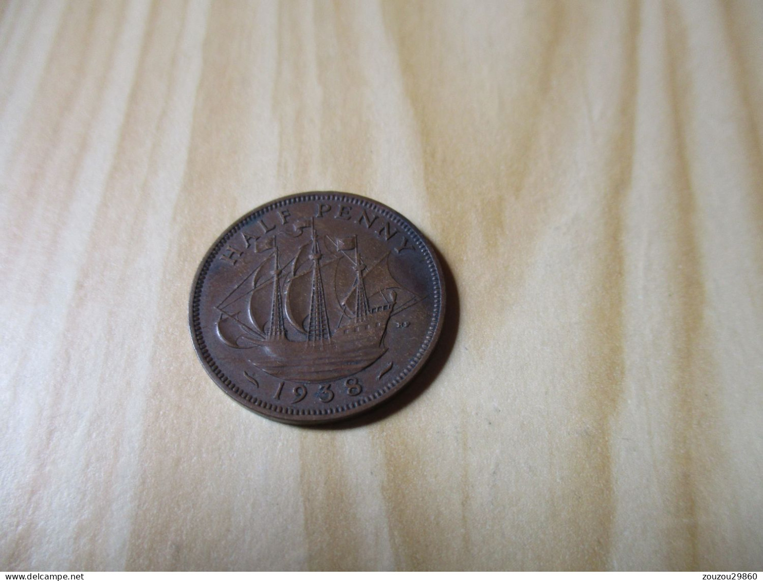 Grande-Bretagne - Half Penny George VI 1938.N°514. - C. 1/2 Penny