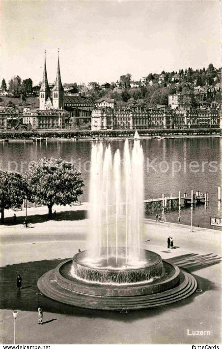 12813660 Luzern LU Uferpartie Springbrunnen Luzern - Sonstige & Ohne Zuordnung