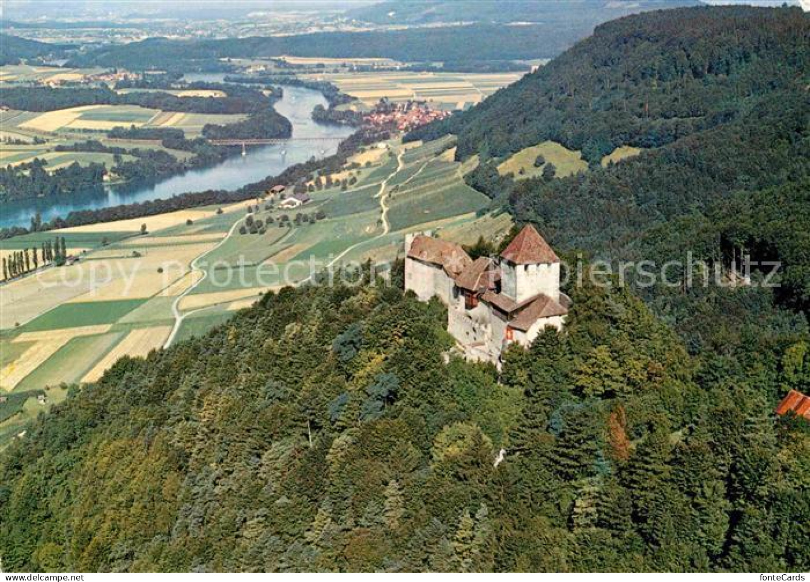 12812338 Stein Rhein Burg Hohenklingen Fliegeraufnahme Stein Am Rhein - Autres & Non Classés