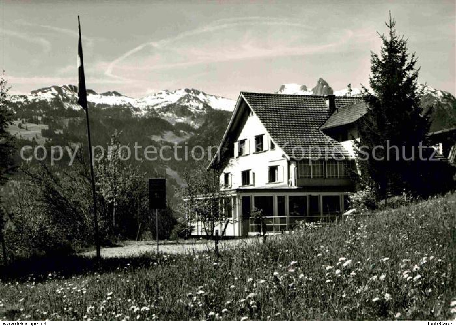 12811584 Walenstadtberg Kurhaus Alpenblick Blick Gegen Flumserberge Walenstadtbe - Altri & Non Classificati