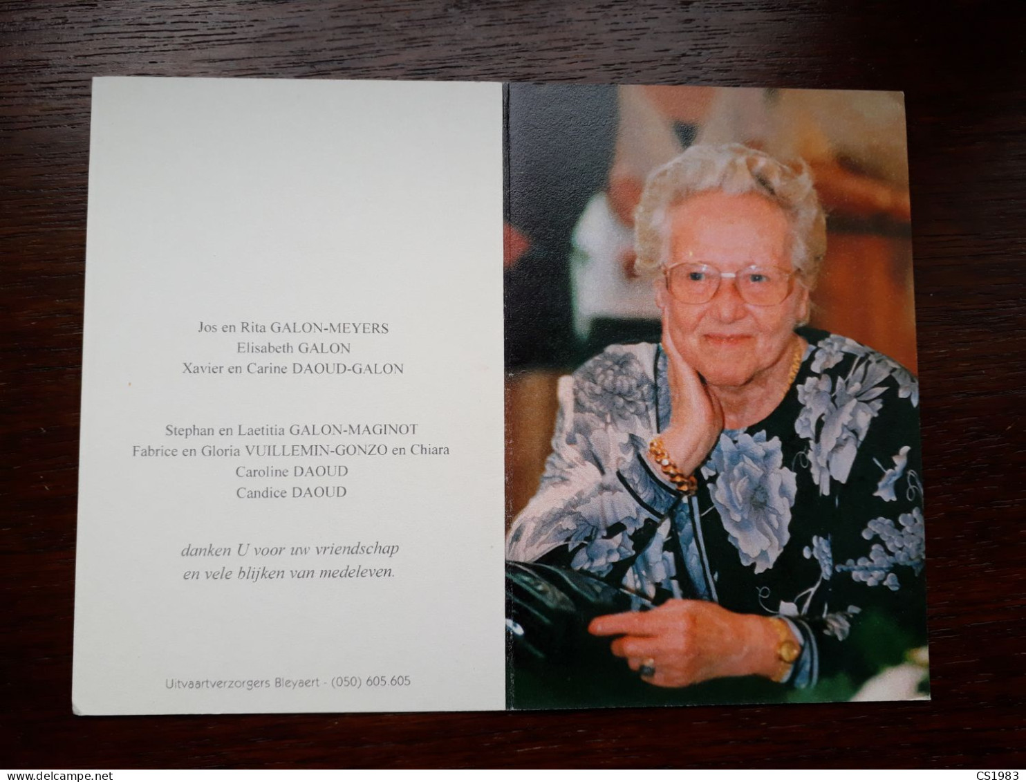 Hotelhoudster Hotel Wellington -Maria Josephina Bertha Nijssen ° Bilzen 1920 + Blankenberge 2005 (Fam: Galon - De Groef) - Obituary Notices