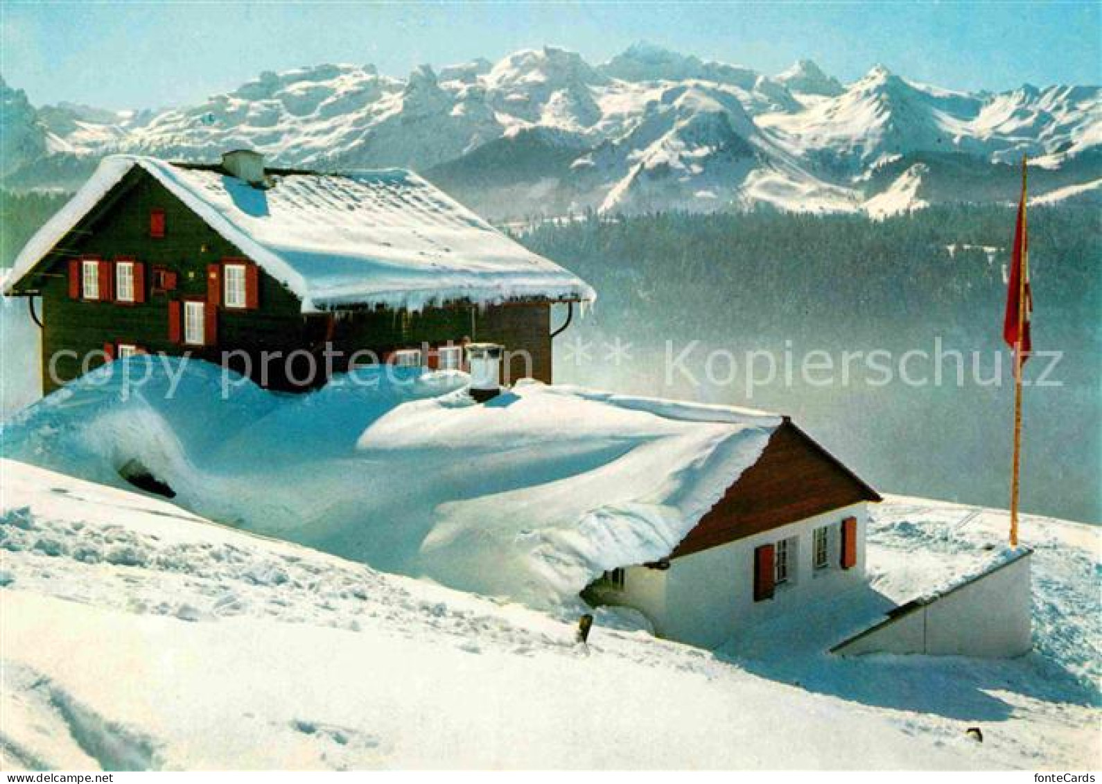 12802743 Schwyz Ski Und Ferienhaus Des TV Oerlikon Lauenenberg Alpenpanorama Im  - Sonstige & Ohne Zuordnung