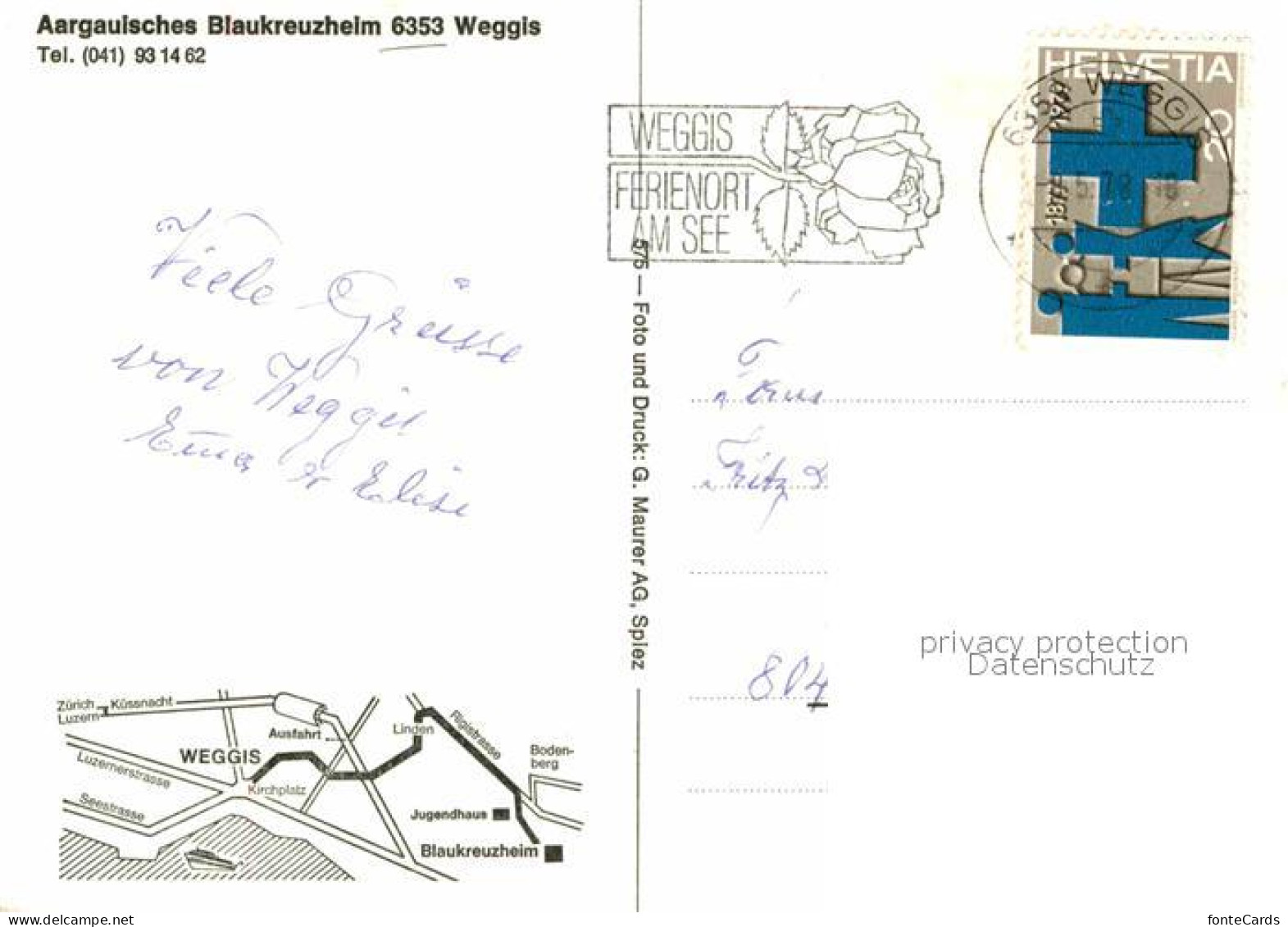 12802698 Weggis LU Aargauisches Blaukreuzheim Weggis - Sonstige & Ohne Zuordnung