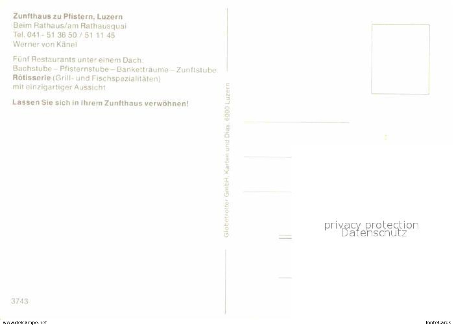 12802648 Luzern LU Zunfthaus Zu Pfistern Luzern - Sonstige & Ohne Zuordnung