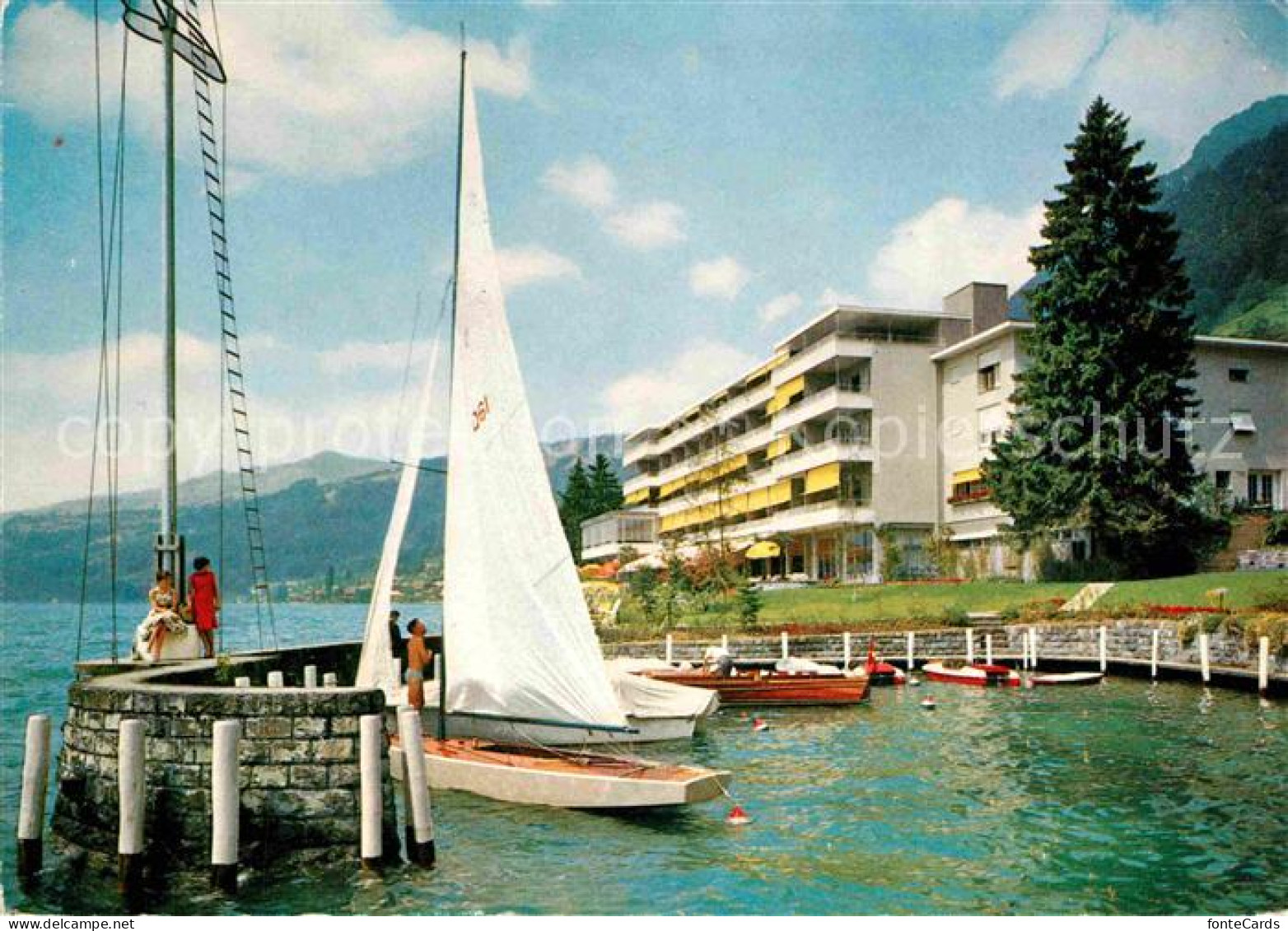 12802094 Merlingen Hotel Beatus Segelboot  Thun - Other & Unclassified