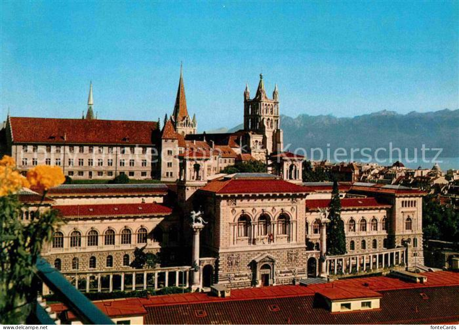 12801982 Lausanne VD Cathedrale Palais De Rumine Ancienne Academie Dent D Oche A - Sonstige & Ohne Zuordnung