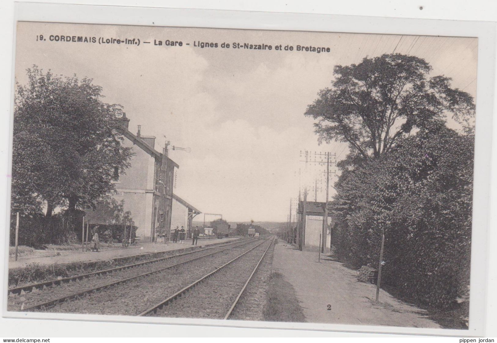 44**CORDEMAIS  * La Gare **Lignes De St Nazaire Et De Bretagne   ** - Autres & Non Classés