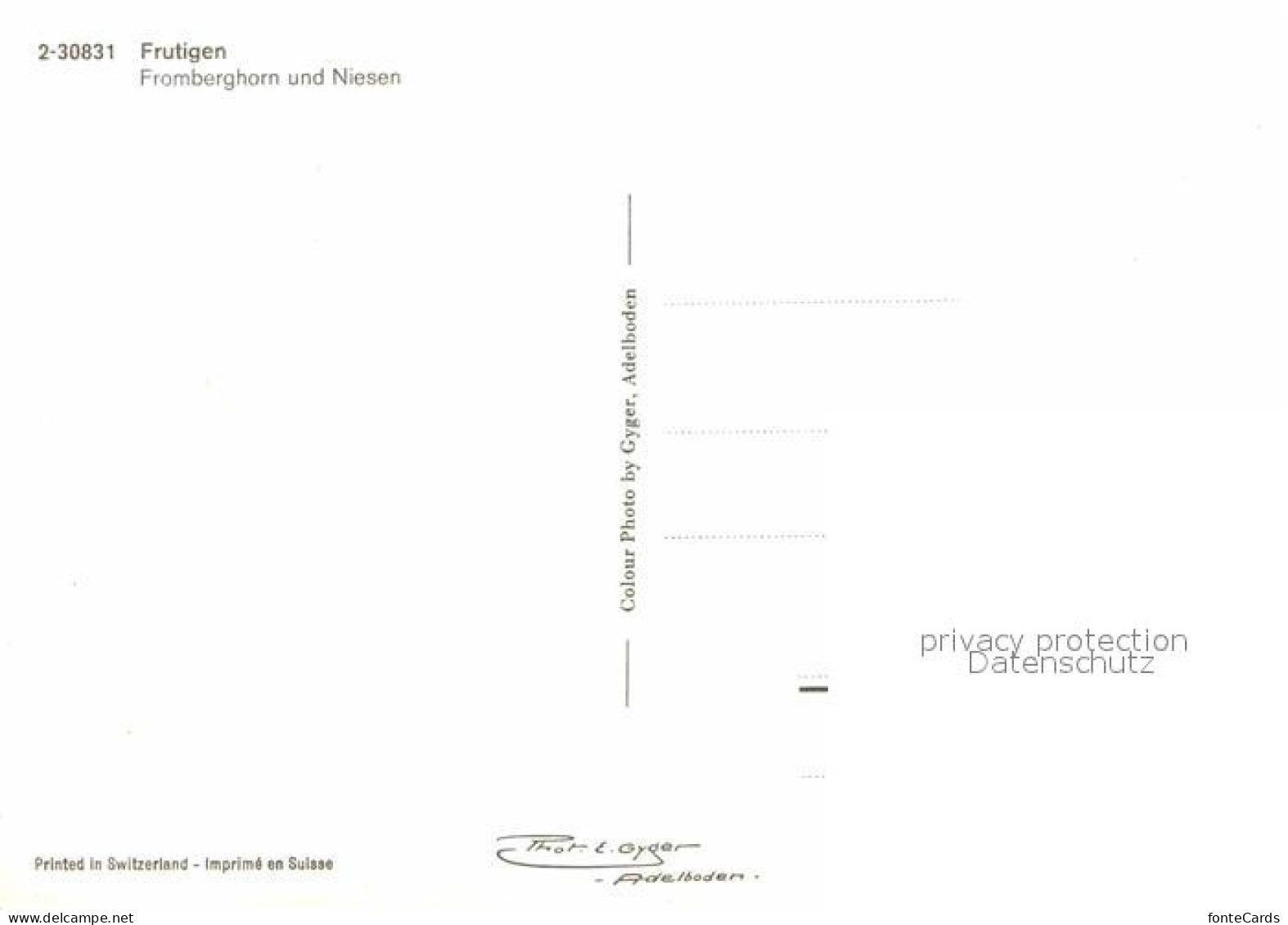 12801941 Frutigen BE Gesamtansicht Mit Fromberghorn Und Niesen Frutigen - Other & Unclassified