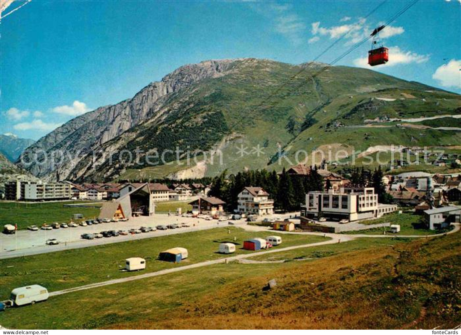 12800993 Andermatt Mit Luftseilbahn Andermatt Gemsstock Andermatt - Otros & Sin Clasificación