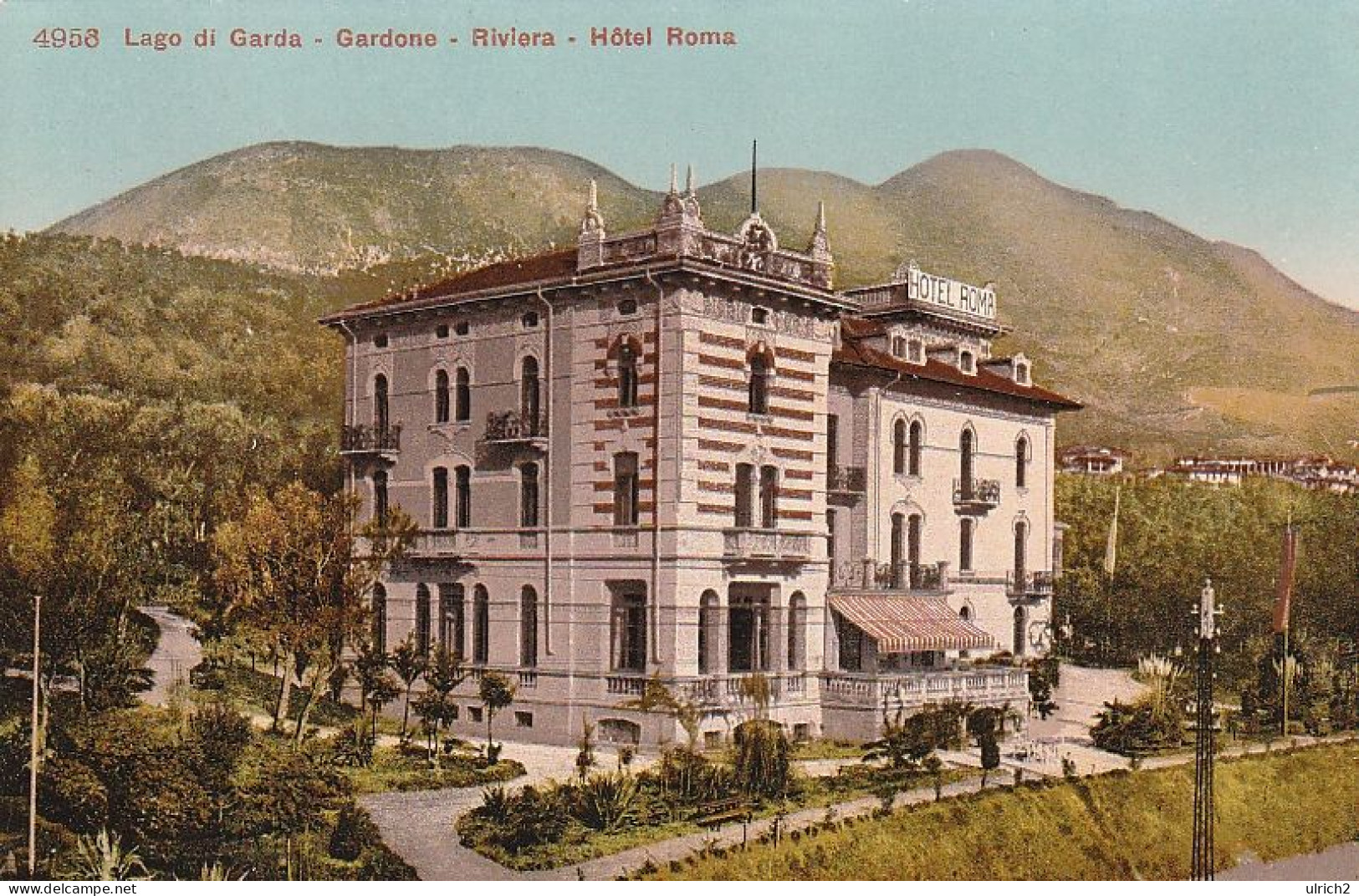 AK Lago Di Garda - Gardone Riviera - Hotel Roma - Ca. 1910  (68972) - Brescia