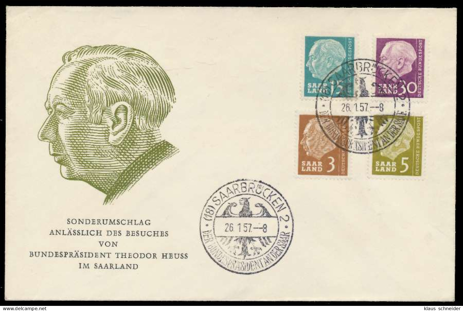 SAAR OPD 1957 Nr 391 Und 382 384 388 BRIEF BR X78FED6 - Covers & Documents