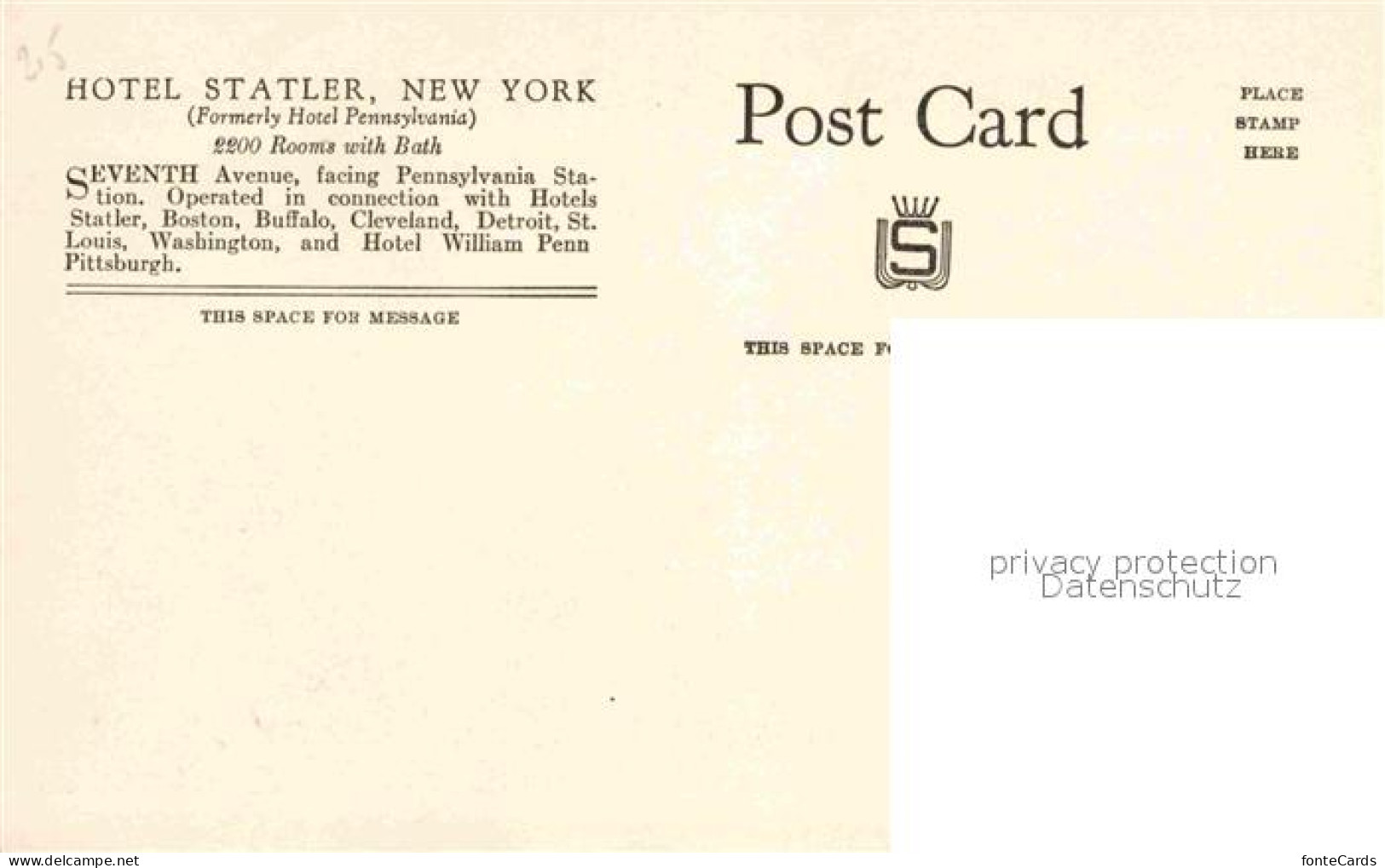 12797336 New_York_City Hotel Statler  - Other & Unclassified