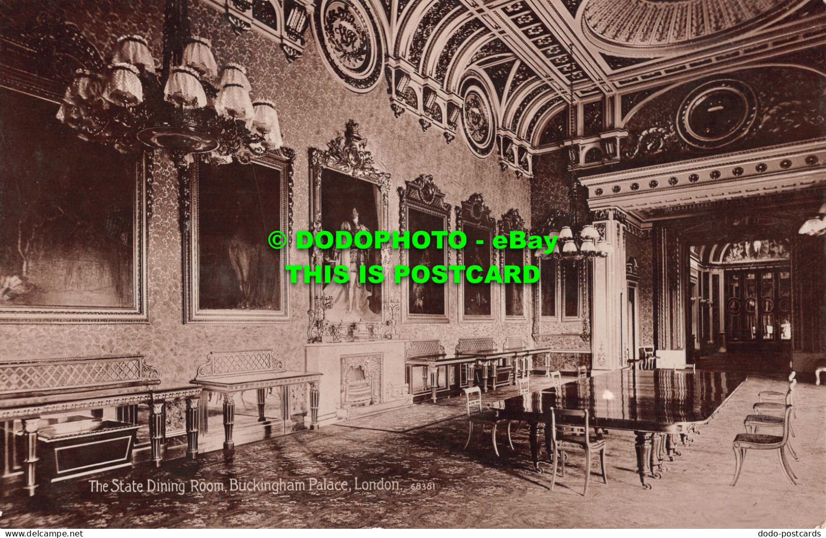 R531947 London. Buckingham Palace. The State Dining Room. Valentine. X. L. Serie - Other & Unclassified