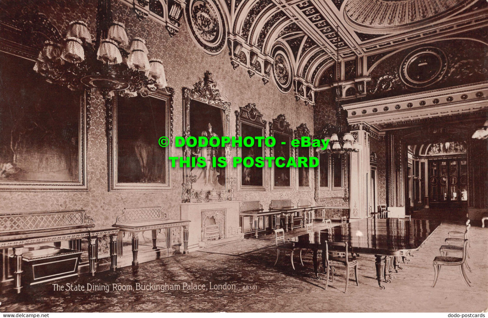 R531947 London. Buckingham Palace. The State Dining Room. Valentine. X. L. Serie - Sonstige & Ohne Zuordnung