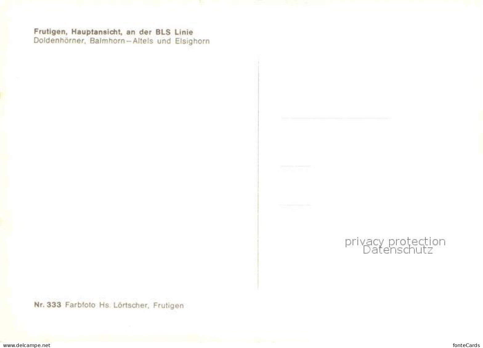 12797150 Frutigen BE Doldenhoerner Balmhorn Altels Elsighorn Frutigen - Other & Unclassified