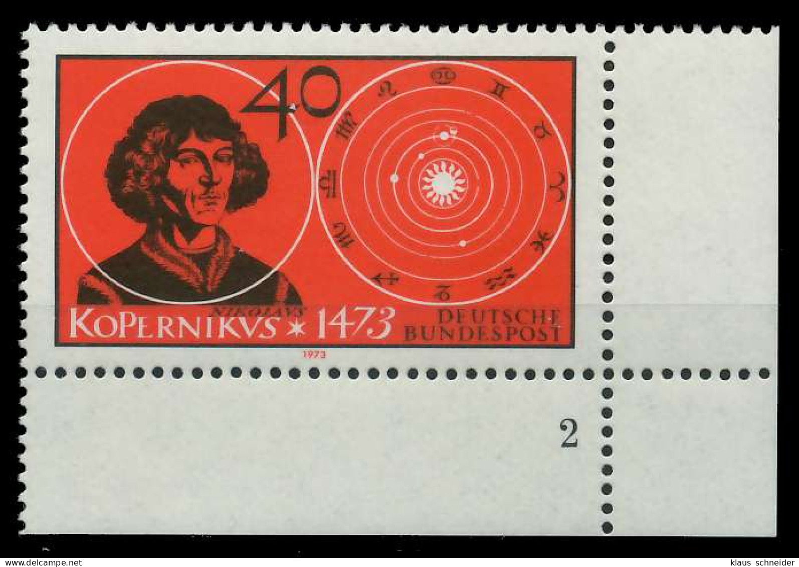 BRD 1973 Nr 758 Postfrisch FORMNUMMER 2 X7FD71A - Neufs