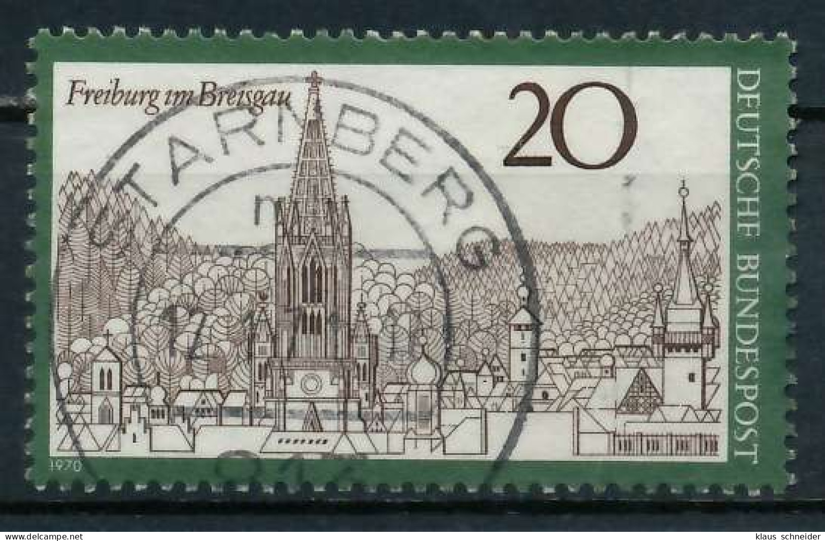 BRD 1970 Nr 654 Zentrisch Gestempelt X832EF6 - Gebraucht