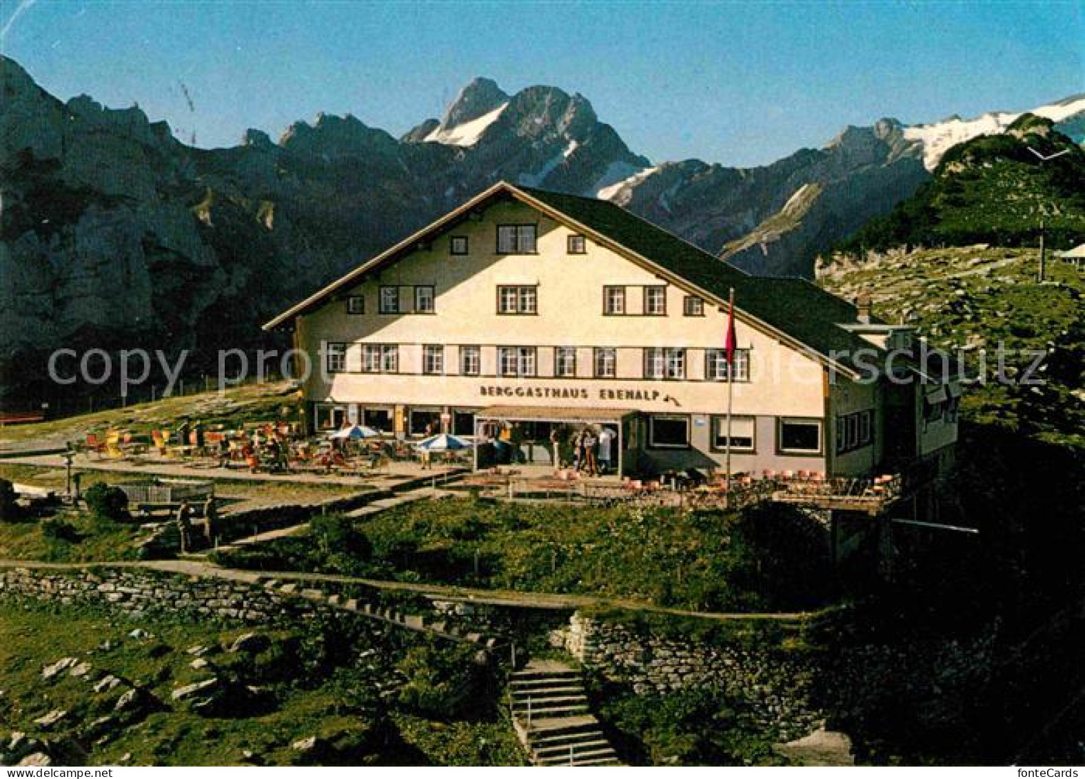 12793564 Ebenalp Berggasthaus Blick Zum Altmann Appenzeller Alpen Ebenalp - Other & Unclassified