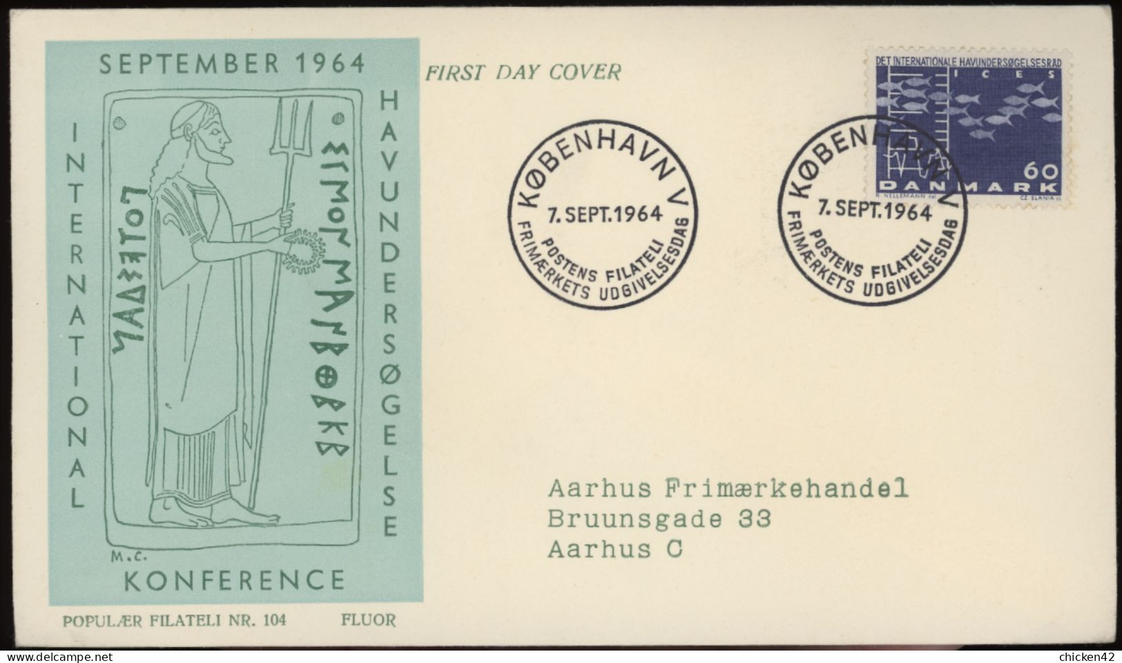 FDC 1964 AFA 449 Vignett 6 - FDC