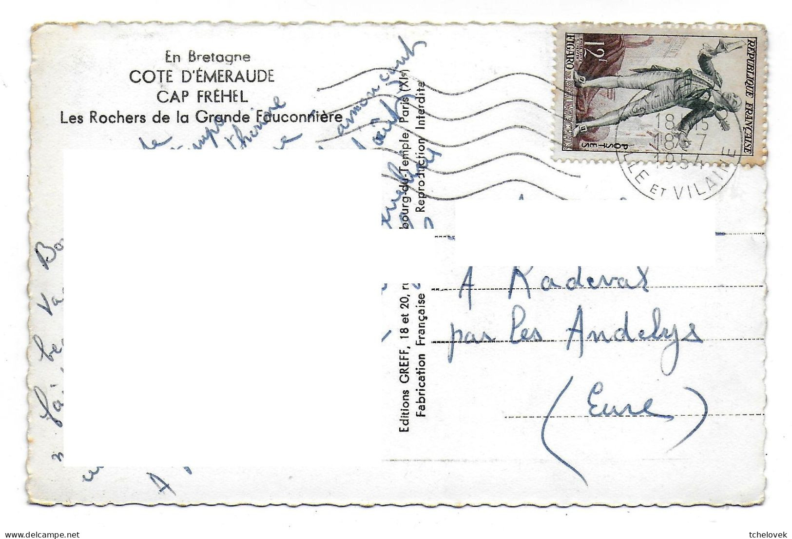 (22). Le Cap Frehel. (11) V114 Fort La Latte 1967 & (12) 534 Grande Fauconnière 1954 & (13) 1958 - Cap Frehel