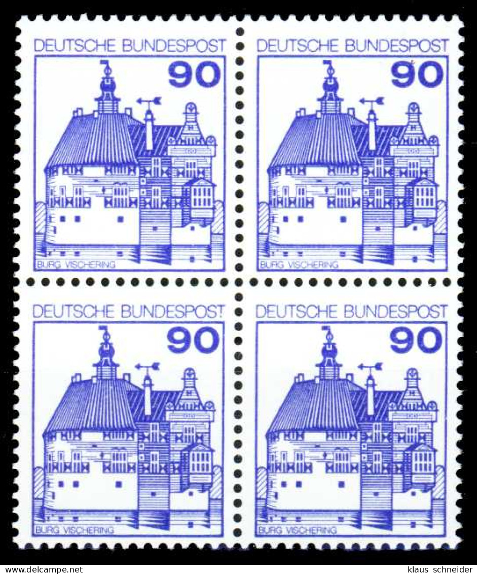 BRD DS BURGEN U. SCHLÖSSER Nr 997 Postfrisch VIERERBLOC S9886CE - Neufs