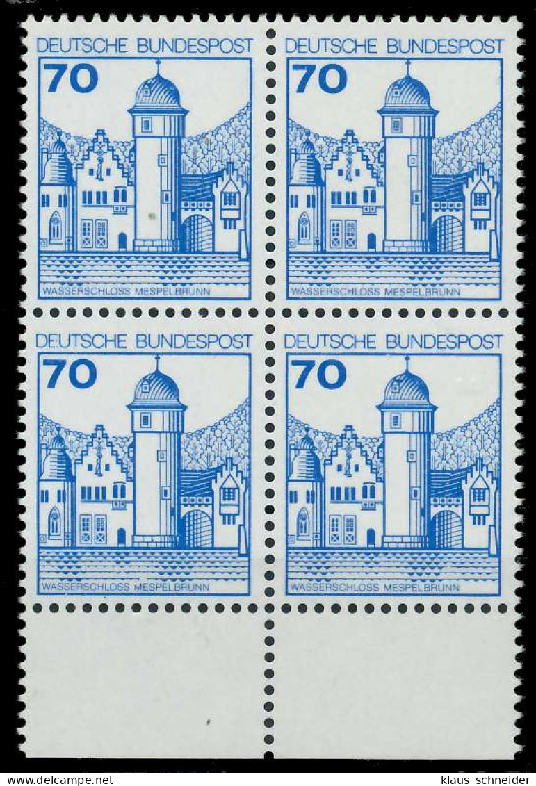 BRD DS BURGEN U. SCHLÖSSER Nr 918 Postfrisch VIERERBLOC X92BC92 - Unused Stamps