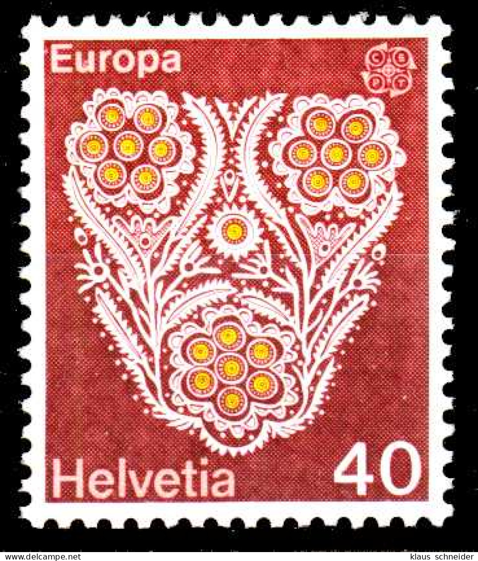 SCHWEIZ 1976 Nr 1073 Postfrisch SAC706E - Unused Stamps