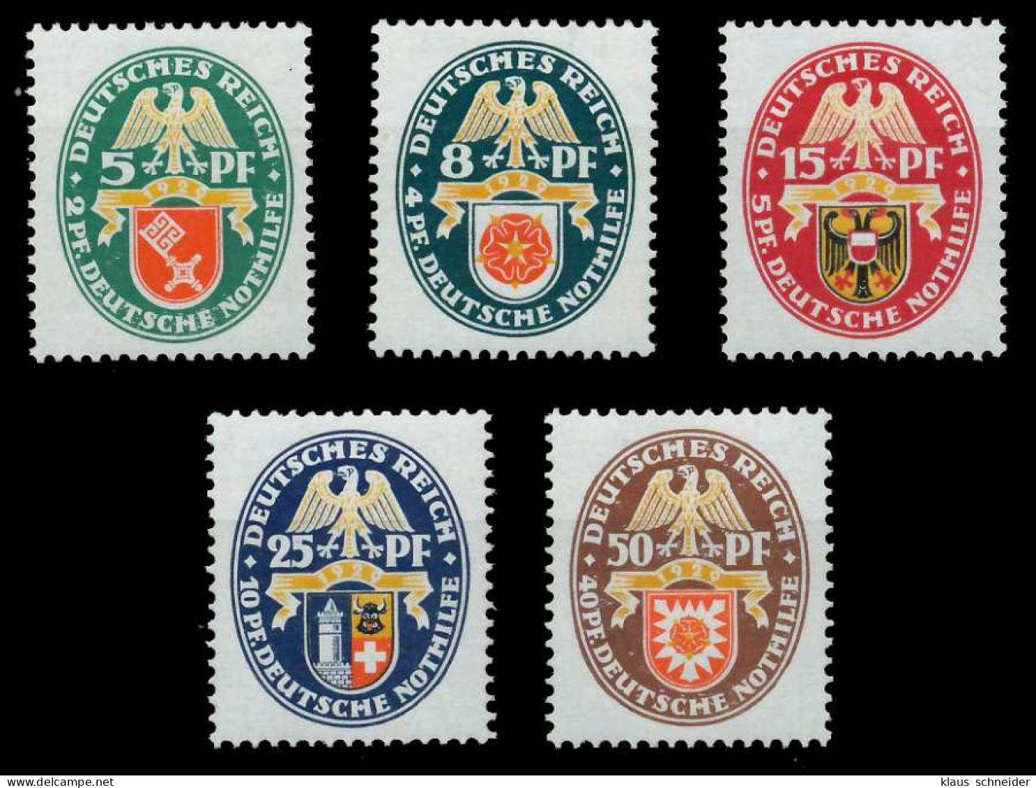 DEUTSCHES REICH 1929 Nr 430-434 Postfrisch X063F0E - Unused Stamps