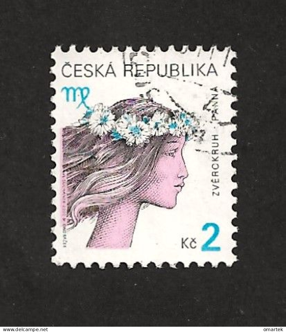 Czech Republic 2000 ⊙ Mi 257 Yv 246 Sc 3070 Zodiac Virgo, Jungfrau. Tschechische Republik. C7 - Used Stamps