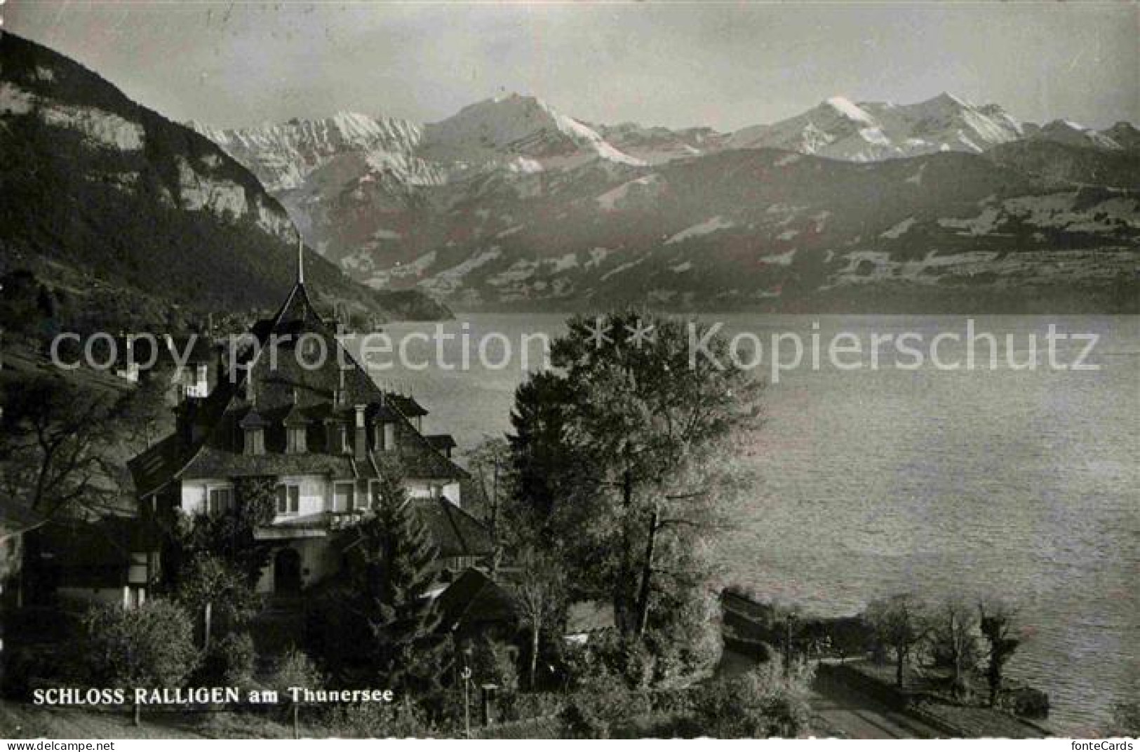 12791344 Thunersee Schloss Ralligen Thun - Andere & Zonder Classificatie