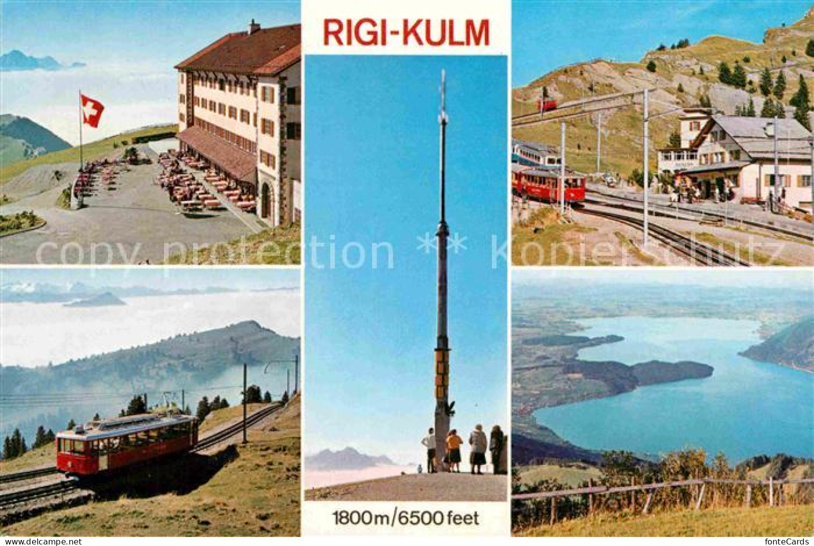 12791342 Rigi Kulm Bergbahn Sendeturm Vierwaldstaettersee Rigi Kulm - Sonstige & Ohne Zuordnung